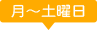 月～金曜日